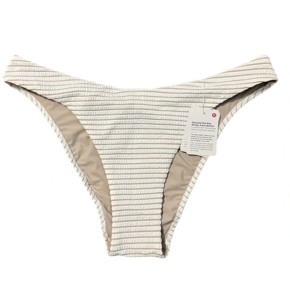 Lululemon Smocked Mid-Rise Skimpy-Fit Swim Bottom
